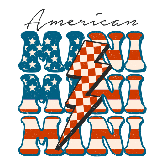 4th Of July American Mini Design - DTF Ready To Press - Heat Press Transfer