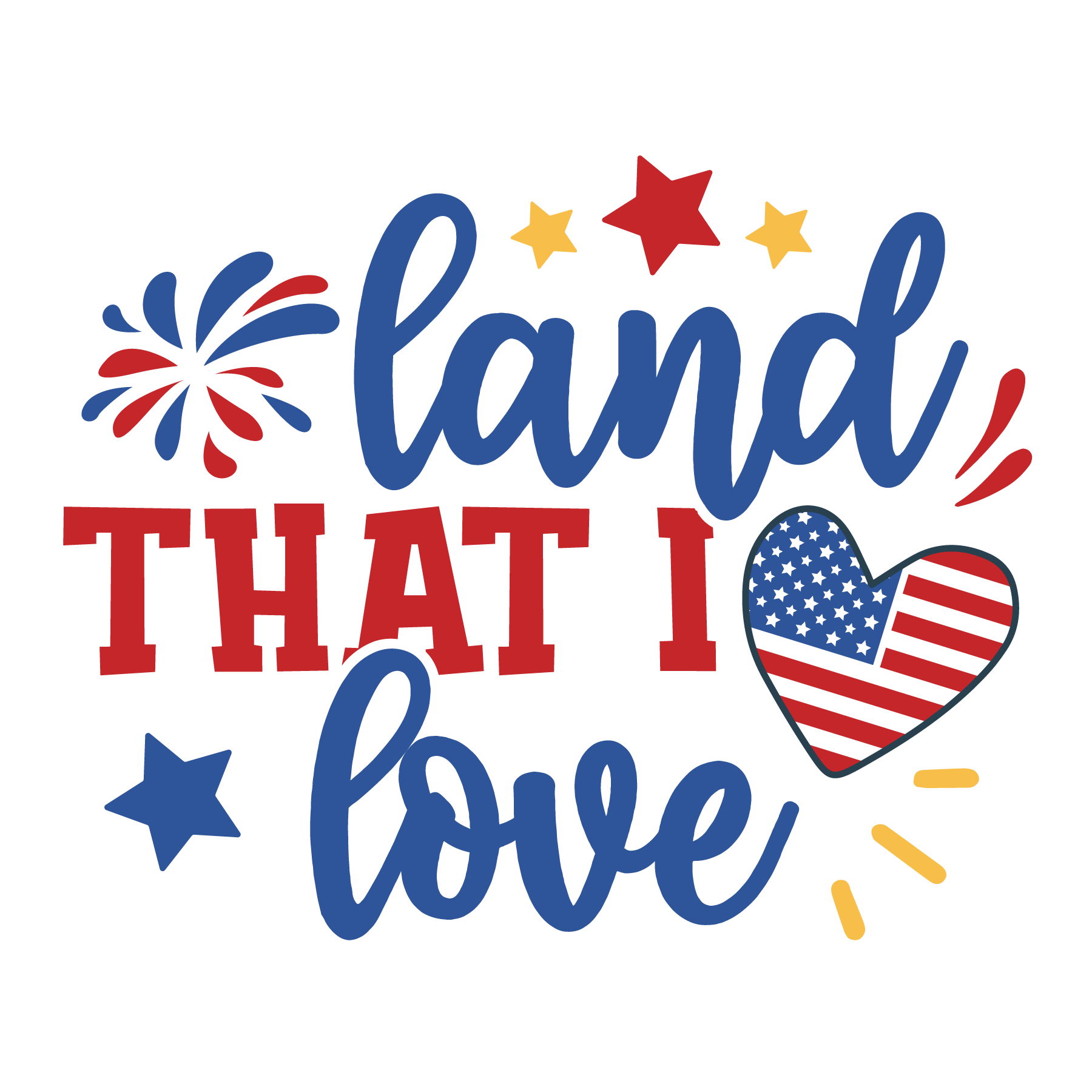 Land That I Love Design - DTF Ready To Press - Heat Press Transfer