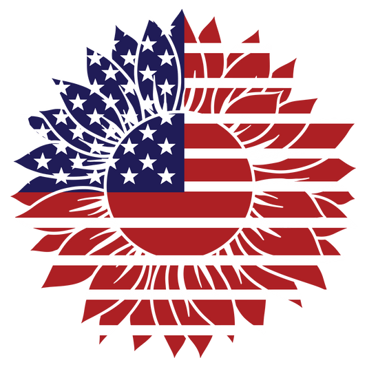 4th Of July American Flag Design - DTF Ready To Press - Heat Press Transfer