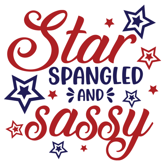 Star Spangled and Sassy 4th of July Design | Heat Press Transfer - Heat Press Transfer