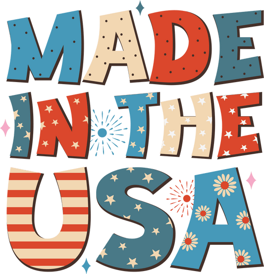 4th of July Made in the USA Design | Heat Press Transfer - Heat Press Transfer