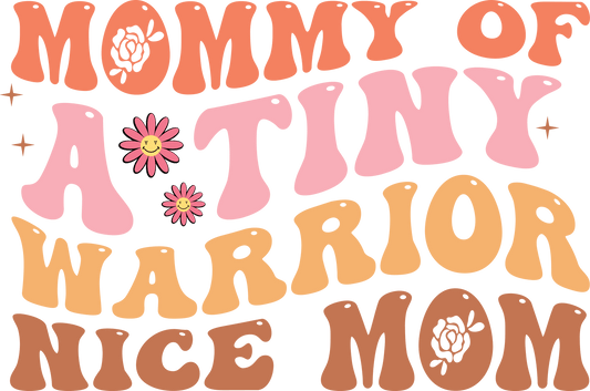 Warrior Mom Design - DTF Ready To Press - Heat Press Transfer