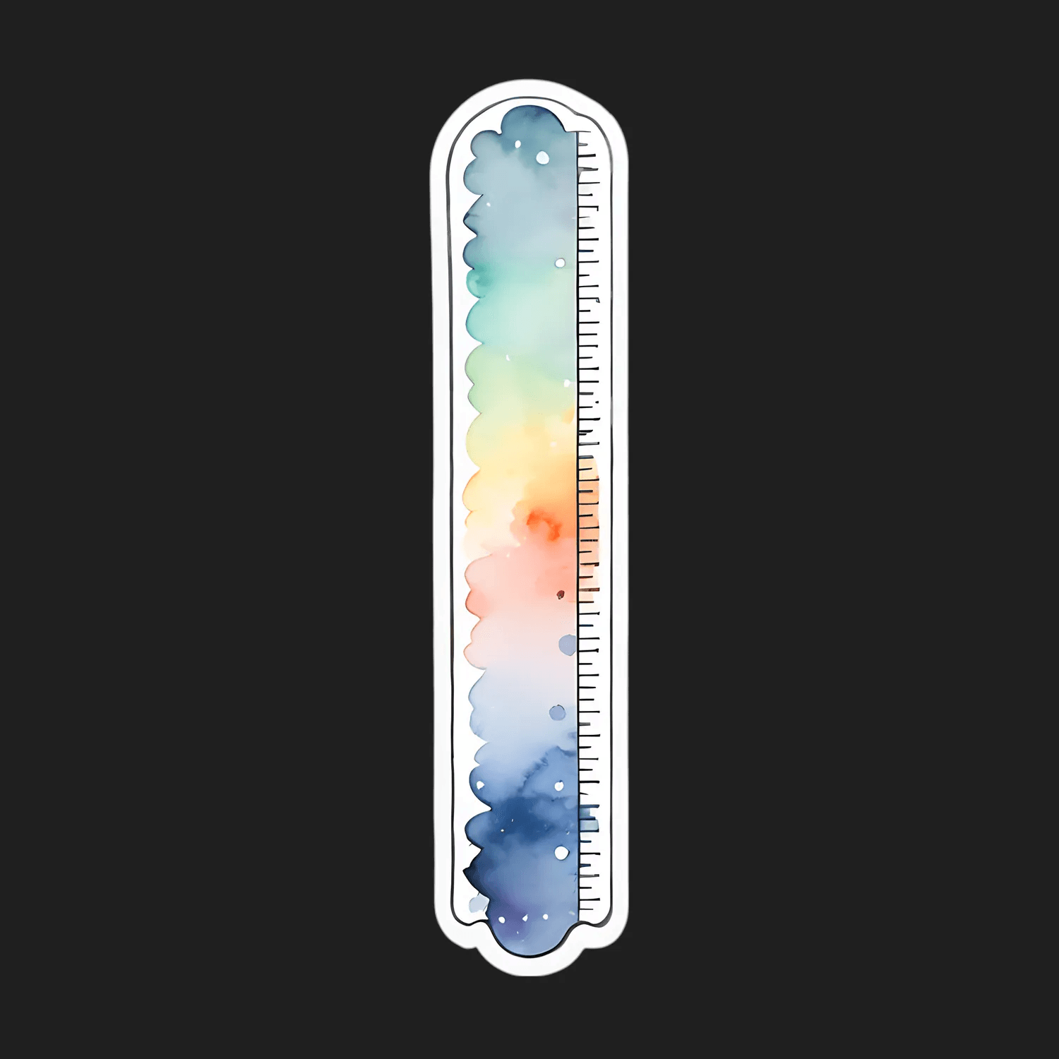 Watercolor Rainbow - Sticker - Heat Press Transfer
