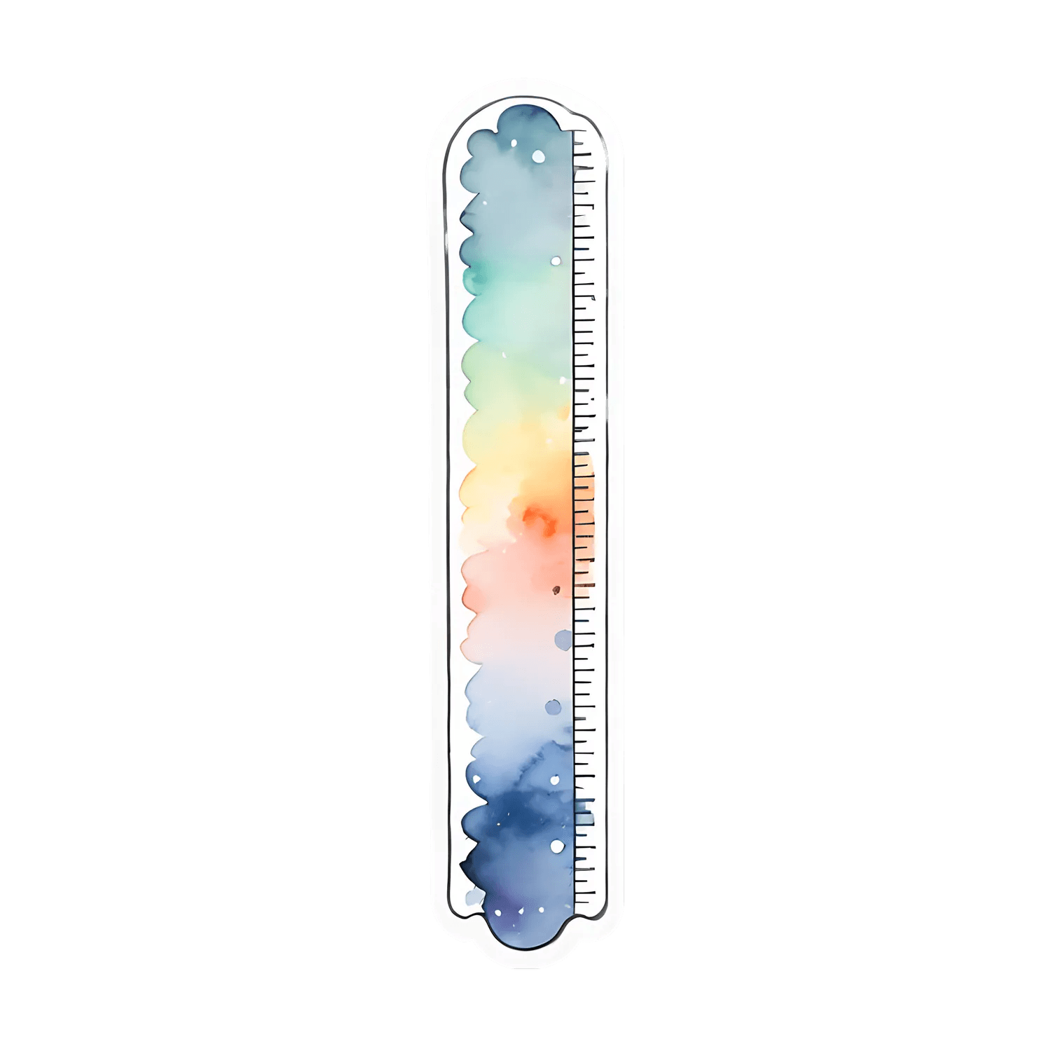Watercolor Rainbow - Sticker - Heat Press Transfer
