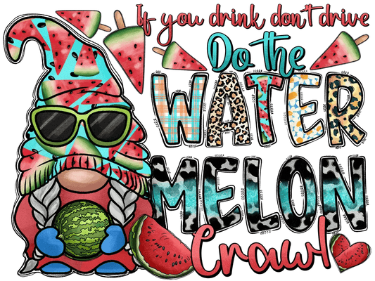 Watermelon Crawl - DTF Ready to Press - Heat Press Transfer