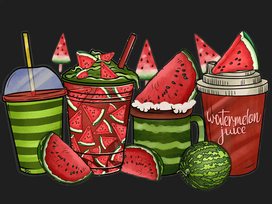 Watermelon Juice Delight - DTF Ready to Press - Heat Press Transfer