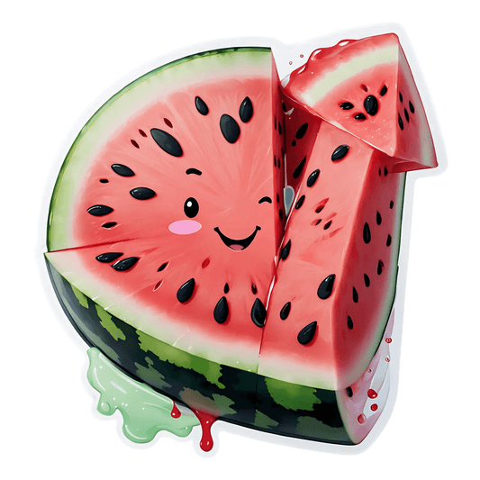 Watermelon Slice - Cute Sticker - Heat Press Transfer