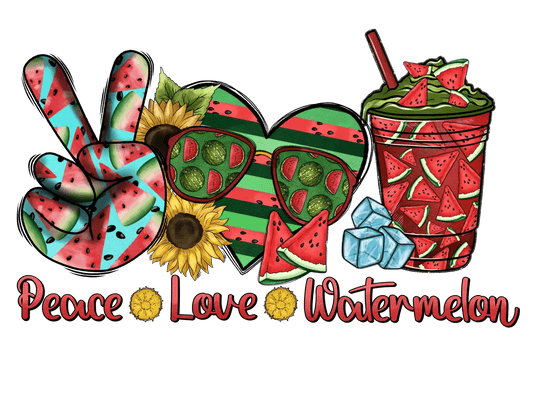 Watermelon Summer Vibes - DTF Ready to Press - Heat Press Transfer
