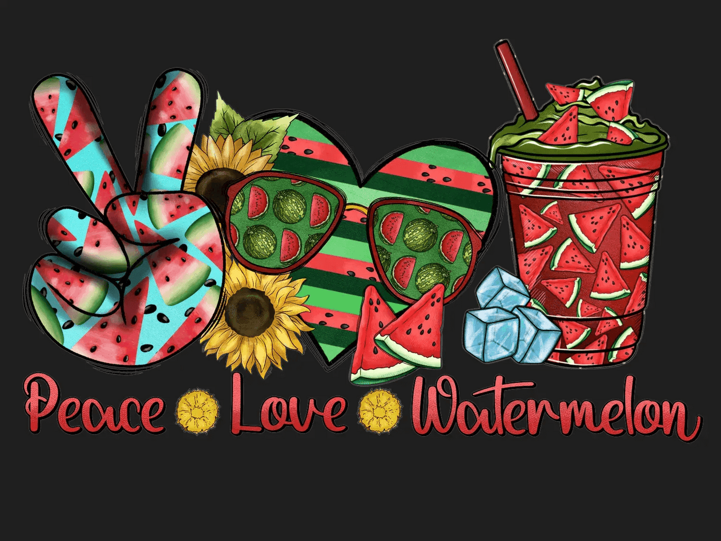 Watermelon Summer Vibes - DTF Ready to Press - Heat Press Transfer
