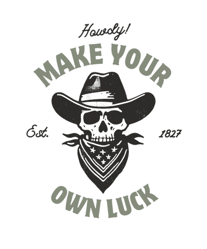 Western Skull - DTF Ready to Press - Heat Press Transfer