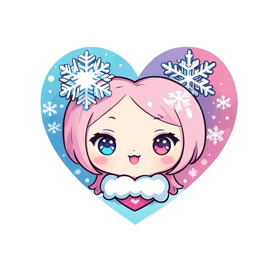 Winter Beauty - Cute Sticker - Heat Press Transfer