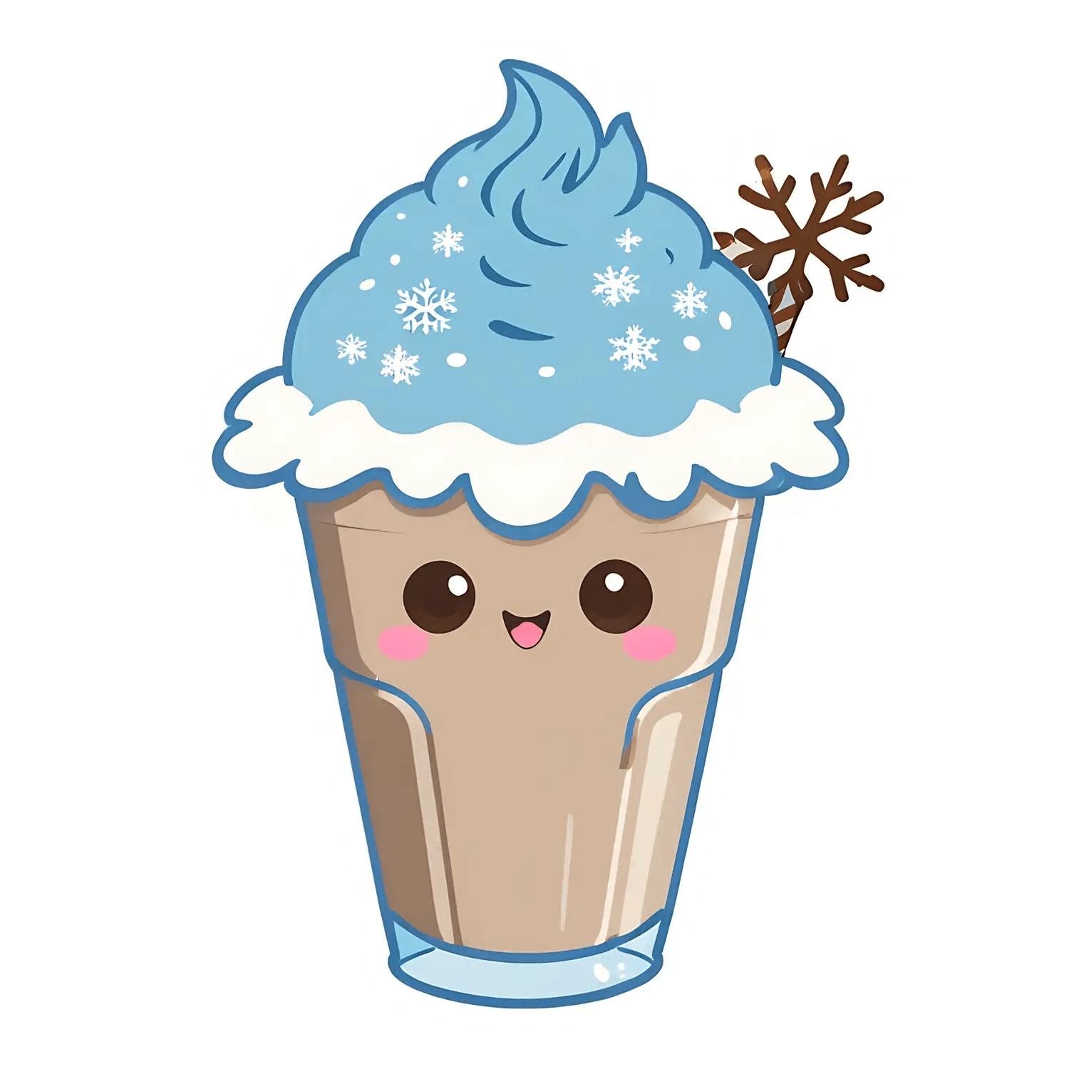 Winter Coffee Cup - Sticker - Heat Press Transfer