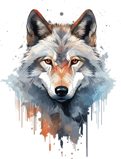 Wolf Artwork - DTF Ready to Press - Heat Press Transfer