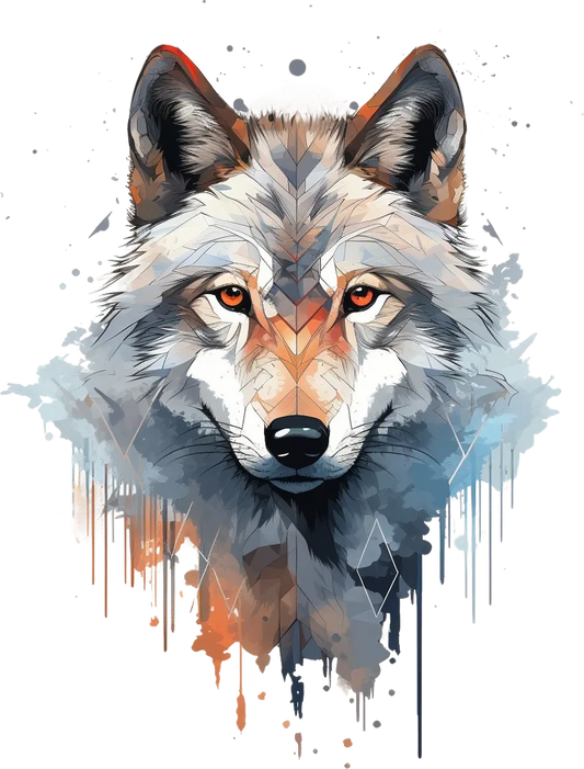 Wolf Artwork - DTF Ready to Press - Heat Press Transfer