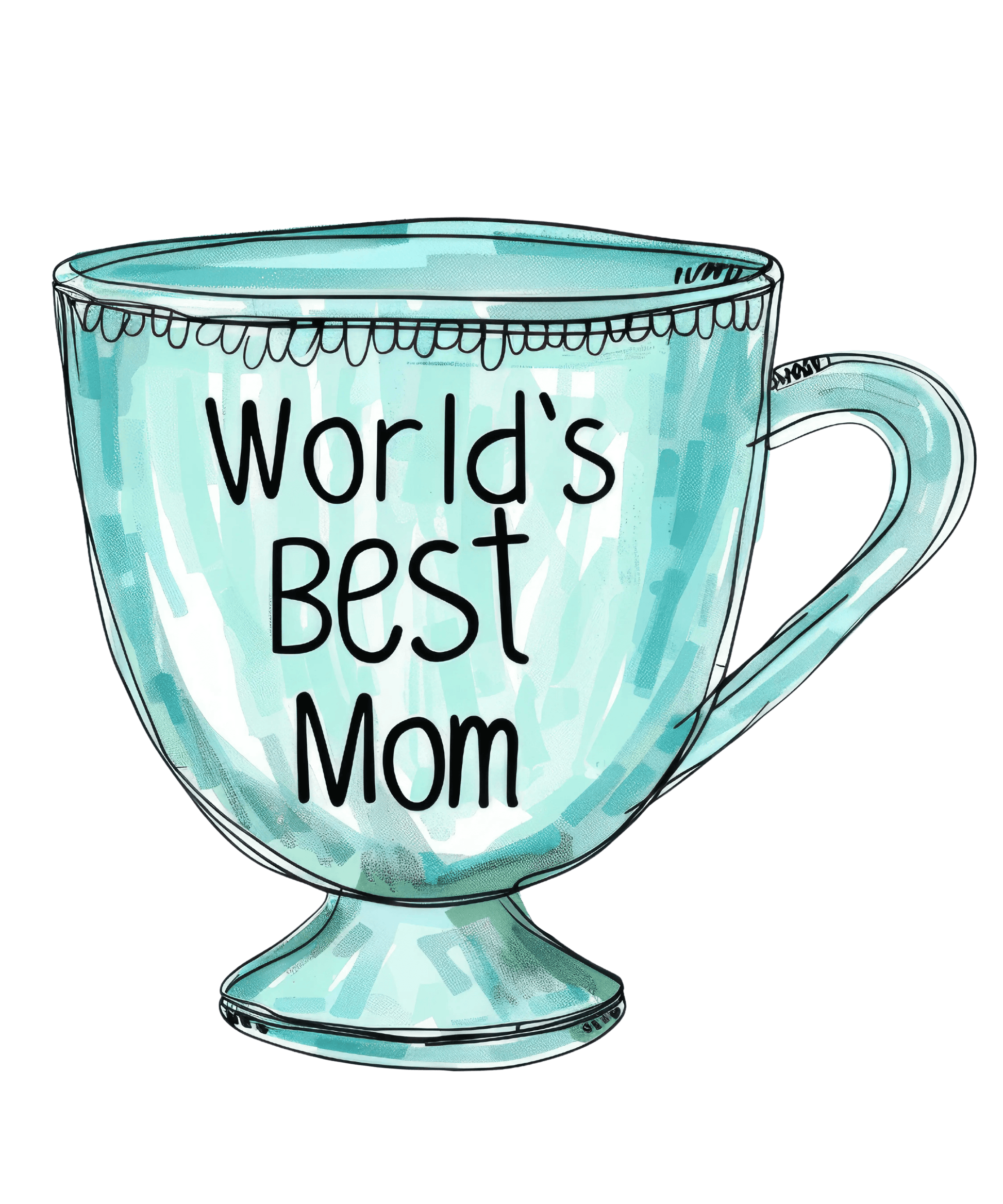 World's Best Mom Design - DTF Ready To Press - Heat Press Transfer