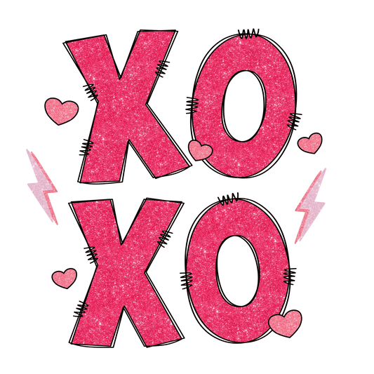XOXO Valentine's Day Party Design - DTF Ready To Press - Heat Press Transfer
