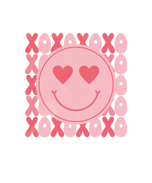 Xoxo Smile Valentine's Day Design - DTF Ready To Press - Heat Press Transfer