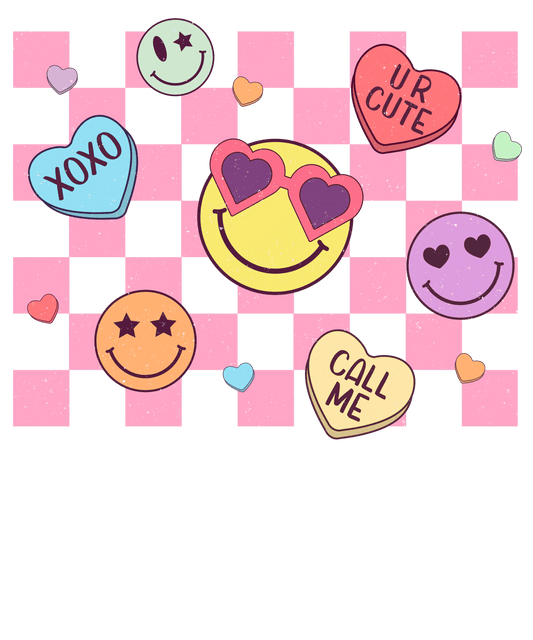 Xoxo, Ur Cute, Call Me Valentine's Day Design - DTF Ready To Press - Heat Press Transfer