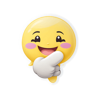 Yellow Smiley Face Sticker - UV DTF - Heat Press Transfer