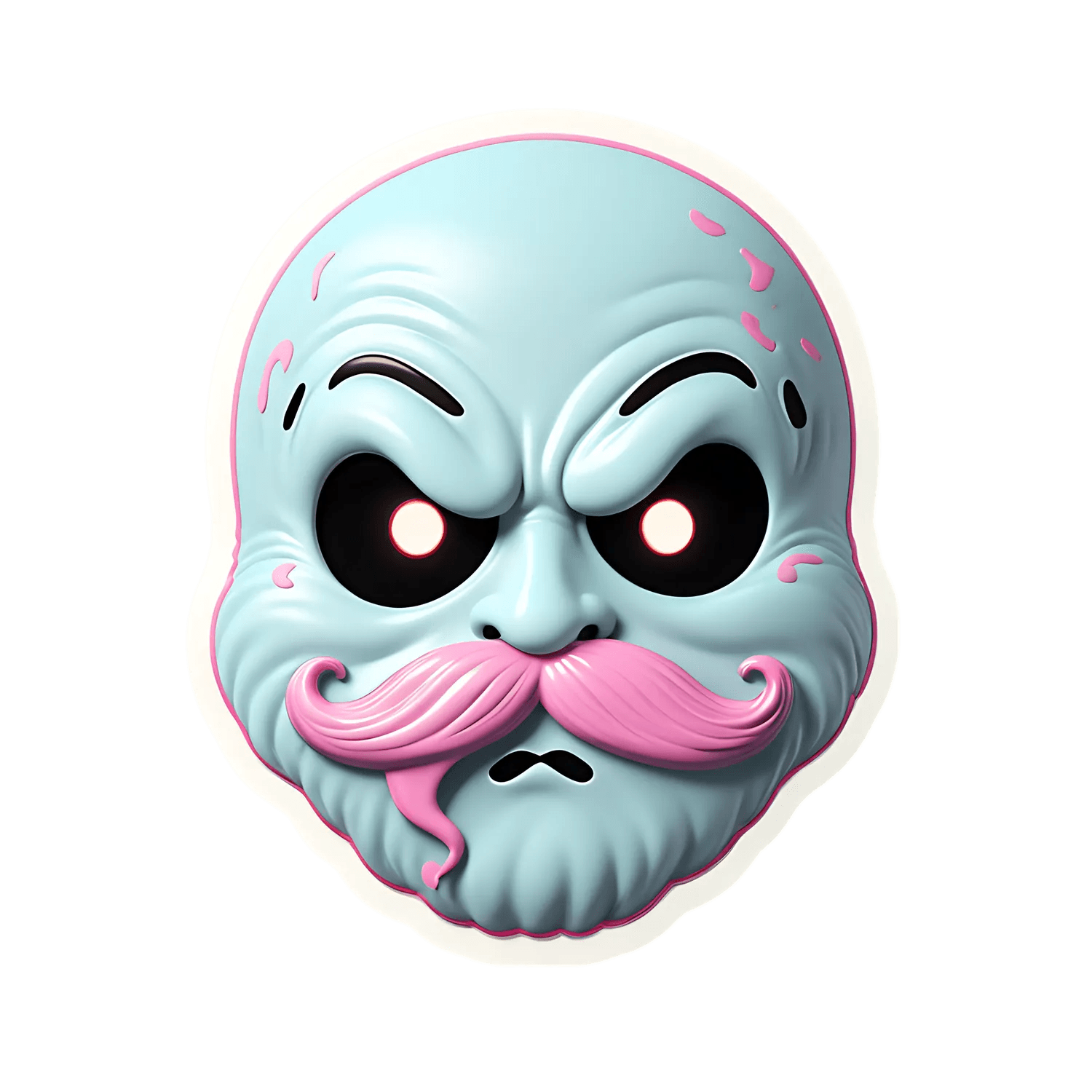 Zombie Face - Cool Sticker - Heat Press Transfer
