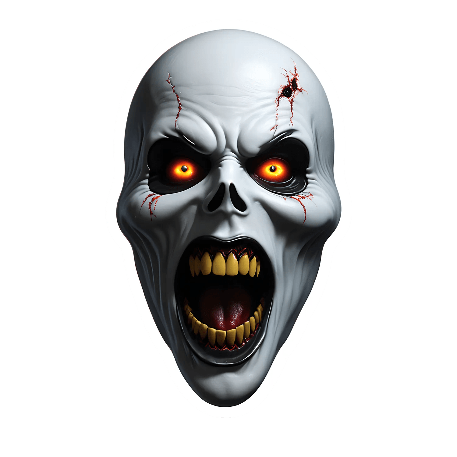 Zombie Skull - UV DTF Sticker - Heat Press Transfer