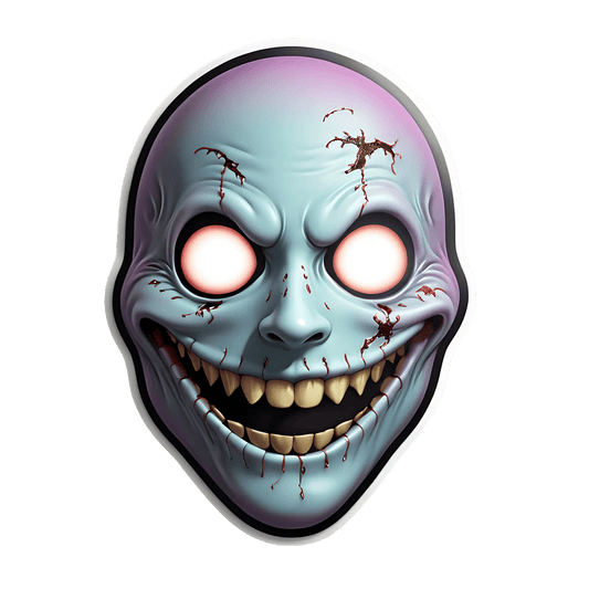 Zombie Skull - UV DTF Sticker - Heat Press Transfer