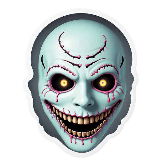 Zombie Smile - Horror Sticker - Heat Press Transfer