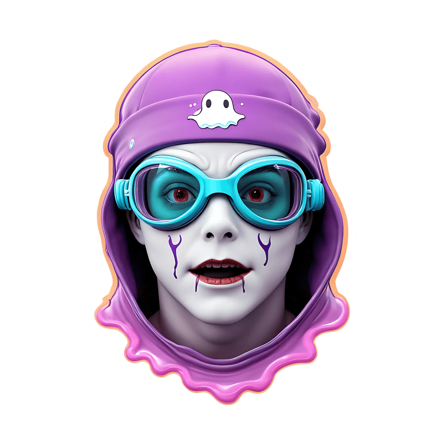 Zombie Swimmer - Creative Sticker - Heat Press Transfer