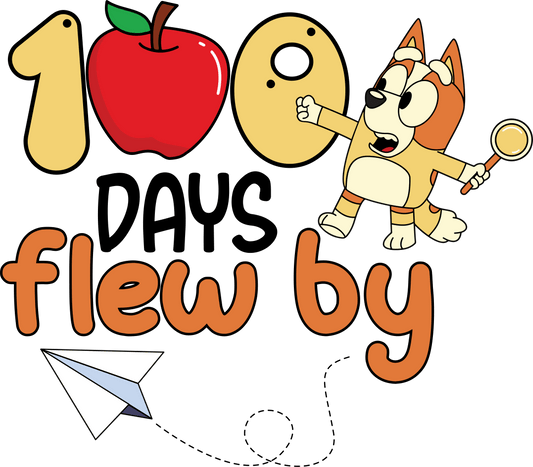 100 Days Flew By Bingo Design Ready to Press V2 | Heat Press Transfer - Heat Press Transfer